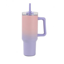 Didelis termoso puodelis su šiaudeliu 1200 ml Pastelė